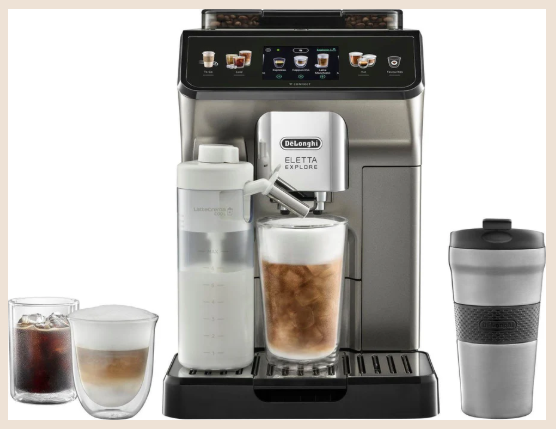 De'Longhi ECAM450.86.T Eletta Explore Cold Brew Kaffeevollautomat App 100 Rezepte