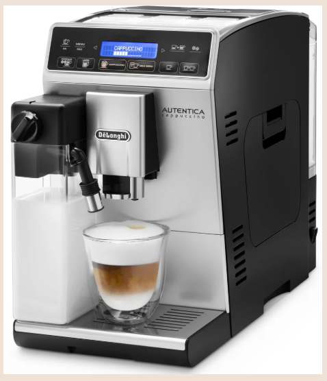 De'Longhi Autentica Cappuccino ETAM29.660.SB Kaffeevollautomat – nur 19,5 cm breit, LatteCrema